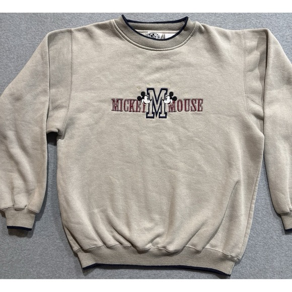 VINTAGE Mickey & Co Disney Sweatshirt Crewneck  Embroidered Graphic Sz L  Large - Picture 3 of 15
